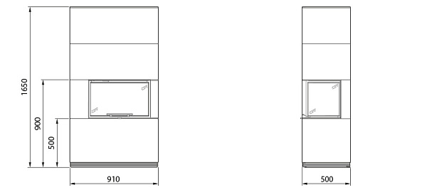 Топки с облицовками Contura i41T_2