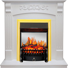 Royal Flame Sorrento с очагом Fobos FX M Brass белый дуб